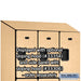 Salsbury 12" Wide Triple Tier Designer Wood Locker - 3 Wide - 6 Feet High - 21 Inches Deep - Maple - Hasps - Sweatfully