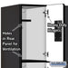 Salsbury 12" Wide Triple Tier Designer Wood Locker - 3 Wide - 6 Feet High - 15 Inches Deep - Black - Hasps - Sweatfully