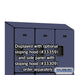 Salsbury 12" Wide Triple Tier Designer Wood Locker - 3 Wide - 6 Feet High - 15 Inches Deep - Blue - Hasps - Sweatfully
