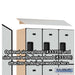 Salsbury 12" Wide Triple Tier Designer Wood Locker - 3 Wide - 6 Feet High - 15 Inches Deep - Gray - Hasps - Sweatfully