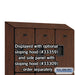 Salsbury 12" Wide Triple Tier Designer Wood Locker - 3 Wide - 6 Feet High - 15 Inches Deep - Mahogany - Hasps - Sweatfully