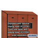 Salsbury 12" Wide Triple Tier Designer Wood Locker - 3 Wide - 6 Feet High - 18 Inches Deep - Cherry - Hasps - Sweatfully