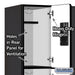 Salsbury 12" Wide Triple Tier Designer Wood Locker - 3 Wide - 6 Feet High - 18 Inches Deep - Black - Hasps - Sweatfully