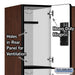 Salsbury 12" Wide Triple Tier Designer Wood Locker - 3 Wide - 6 Feet High - 18 Inches Deep - Mahogany - Hasps - Sweatfully