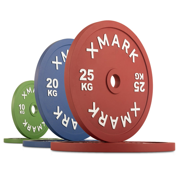XMARK Powerlifting Calibrated Steel Plates (kg) No Set - Sweatfully