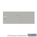 Salsbury Replacement Door and Lock - Standard B Size - for Cluster Box Unit - with (3) Keys - Gray - Sweatfully