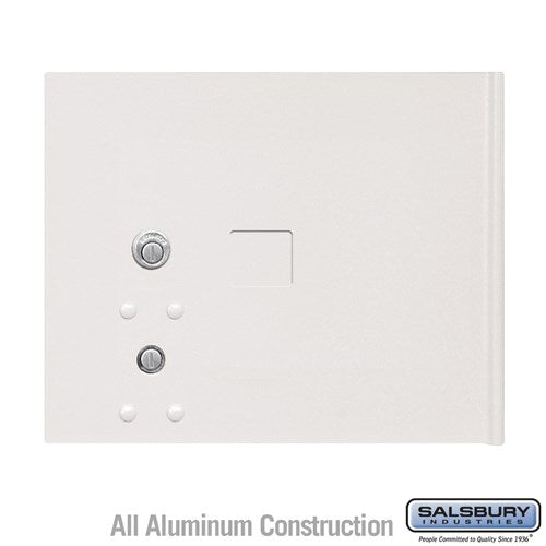 Salsbury Replacement Parcel Locker Door and Tenant Lock - for Cluster Box Unit - Small Parcel Locker - with (3) Keys - White - Sweatfully