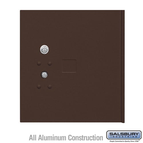 Salsbury Replacement Parcel Locker Door and Tenant Lock - for Cluster Box Unit - Medium Parcel Locker - with (3) Keys - Bronze - Sweatfully