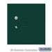 Salsbury Replacement Parcel Locker Door and Tenant Lock - for Cluster Box Unit - Medium Parcel Locker - with (3) Keys - Green - Sweatfully