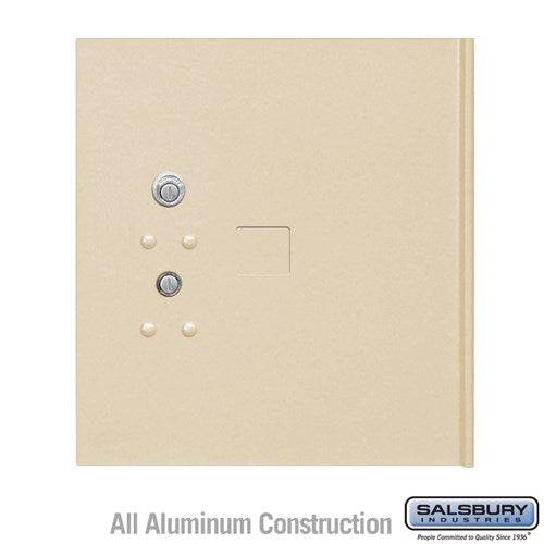 Salsbury Replacement Parcel Locker Door and Tenant Lock - for Cluster Box Unit - Medium Parcel Locker - with (3) Keys - Sandstone - Sweatfully