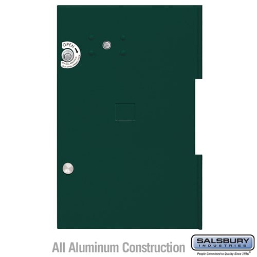 Salsbury Replacement Parcel Locker Door and Tenant Lock - for Cluster Box Unit - Large Parcel Locker - with (3) Keys - Green - Sweatfully