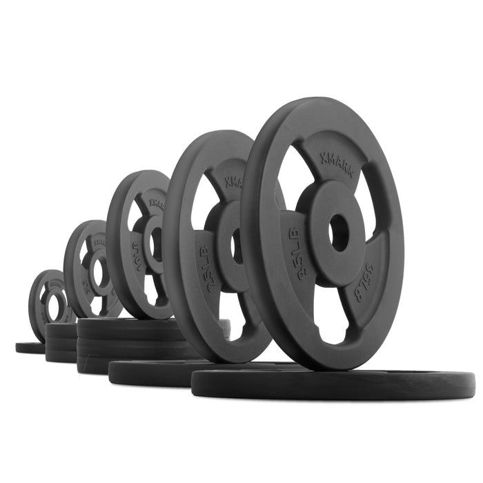 XMARK Iron Horse Premium Cast Iron Olympic Weight Plate Pairs and Sets No Set - Sweatfully