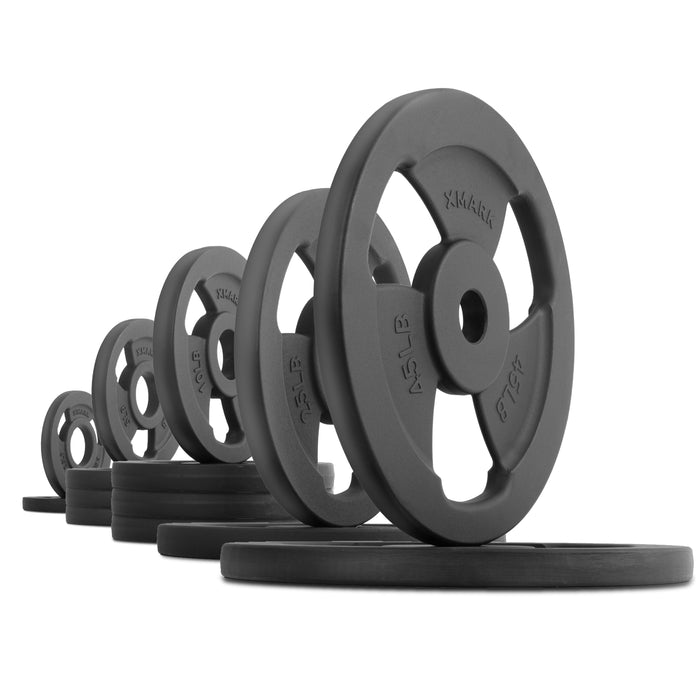 XMARK Iron Horse Premium Cast Iron Olympic Weight Plate Pairs and Sets No Set - Sweatfully