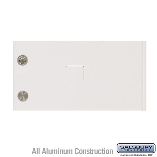 Salsbury Replacement Door and Lock - Standard C Size - for Cluster Box Unit - with (3) Keys - White - Sweatfully