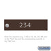 Custom Door Engraving - Regular - for Bronze Cluster Box Unit and CBU Parcel Locker Door - Sweatfully