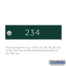 Custom Door Engraving - Regular - for Green Cluster Box Unit and CBU Parcel Locker Door - Sweatfully