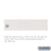Custom Door Engraving - Regular - for White Cluster Box Unit and CBU Parcel Locker Door - Sweatfully