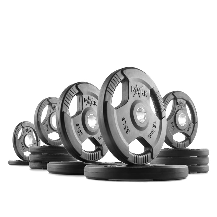 XMARK Tri-Grip Olympic Weight Plates XM-3377-10-P - Sweatfully