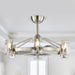 34" Bucholz Modern DC Motor Brushed Nickel Downrod Mount Reversible Ceiling Fan with LED Lighting and Remote Control - Sweatfully