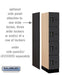Salsbury 12" Wide Four Tier Designer Wood Locker - 1 Wide - 5 Feet High - 21 Inches Deep - Black - Black Electronic Locks - Sweatfully