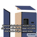 Salsbury 12" Wide Four Tier Designer Wood Locker - 1 Wide - 5 Feet High - 15 Inches Deep - Blue - Hasps - Sweatfully