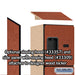 Salsbury 12" Wide Four Tier Designer Wood Locker - 1 Wide - 5 Feet High - 15 Inches Deep - Cherry - Hasps - Sweatfully