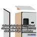 Salsbury 12" Wide Four Tier Designer Wood Locker - 1 Wide - 5 Feet High - 15 Inches Deep - Gray - Hasps - Sweatfully