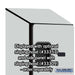Salsbury 12" Wide Four Tier Designer Wood Locker - 1 Wide - 5 Feet High - 15 Inches Deep - Gray - Hasps - Sweatfully