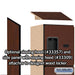 Salsbury 12" Wide Four Tier Designer Wood Locker - 1 Wide - 5 Feet High - 15 Inches Deep - Mahogany - Hasps - Sweatfully