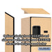 Salsbury 12" Wide Four Tier Designer Wood Locker - 1 Wide - 5 Feet High - 15 Inches Deep - Maple - Hasps - Sweatfully