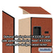 Salsbury 12" Wide Four Tier Designer Wood Locker - 1 Wide - 5 Feet High - 18 Inches Deep - Cherry - Hasps - Sweatfully