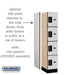 Salsbury 12" Wide Four Tier Designer Wood Locker - 1 Wide - 5 Feet High - 18 Inches Deep - Gray - Hasps - Sweatfully