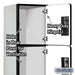 Salsbury 12" Wide Four Tier Designer Wood Locker - 1 Wide - 5 Feet High - 18 Inches Deep - Gray - Hasps - Sweatfully
