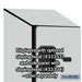 Salsbury 12" Wide Four Tier Designer Wood Locker - 1 Wide - 5 Feet High - 18 Inches Deep - Gray - Hasps - Sweatfully