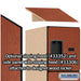Salsbury 12" Wide Four Tier Designer Wood Locker - 1 Wide - 6 Feet High - 21 Inches Deep - Cherry - Hasps - Sweatfully