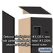 Salsbury 12" Wide Four Tier Designer Wood Locker - 1 Wide - 6 Feet High - 18 Inches Deep - Black - Hasps - Sweatfully