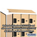 Salsbury 12" Wide Four Tier Designer Wood Locker - 3 Wide - 5 Feet High - 21 Inches Deep - Maple - Hasps - Sweatfully