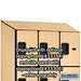Salsbury 12" Wide Four Tier Designer Wood Locker - 3 Wide - 5 Feet High - 21 Inches Deep - Maple - Hasps - Sweatfully