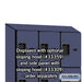 Salsbury 12" Wide Four Tier Designer Wood Locker - 3 Wide - 5 Feet High - 15 Inches Deep - Blue - Hasps - Sweatfully