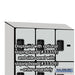 Salsbury 12" Wide Four Tier Designer Wood Locker - 3 Wide - 5 Feet High - 15 Inches Deep - Gray - Hasps - Sweatfully