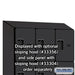 Salsbury 12" Wide Four Tier Designer Wood Locker - 3 Wide - 5 Feet High - 18 Inches Deep - Black - Hasps - Sweatfully