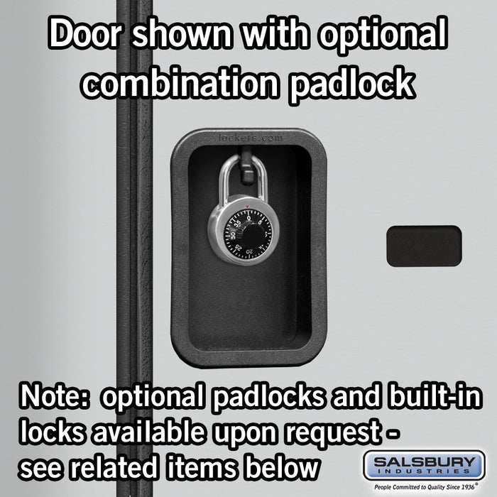 Salsbury 12" Wide Four Tier Designer Wood Locker - 3 Wide - 6 Feet High - 21 Inches Deep - Gray - Hasps - Sweatfully