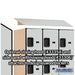 Salsbury 12" Wide Four Tier Designer Wood Locker - 3 Wide - 6 Feet High - 21 Inches Deep - Gray - Hasps - Sweatfully