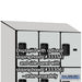 Salsbury 12" Wide Four Tier Designer Wood Locker - 3 Wide - 6 Feet High - 21 Inches Deep - Gray - Hasps - Sweatfully
