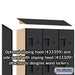 Salsbury 12" Wide Four Tier Designer Wood Locker - 3 Wide - 6 Feet High - 15 Inches Deep - Black - Hasps - Sweatfully