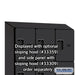 Salsbury 12" Wide Four Tier Designer Wood Locker - 3 Wide - 6 Feet High - 15 Inches Deep - Black - Hasps - Sweatfully
