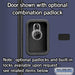 Salsbury 12" Wide Four Tier Designer Wood Locker - 3 Wide - 6 Feet High - 15 Inches Deep - Blue - Hasps - Sweatfully