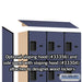 Salsbury 12" Wide Four Tier Designer Wood Locker - 3 Wide - 6 Feet High - 18 Inches Deep - Blue - Hasps - Sweatfully