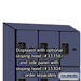 Salsbury 12" Wide Four Tier Designer Wood Locker - 3 Wide - 6 Feet High - 18 Inches Deep - Blue - Hasps - Sweatfully