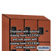 Salsbury 12" Wide Four Tier Designer Wood Locker - 3 Wide - 6 Feet High - 18 Inches Deep - Cherry - Hasps - Sweatfully